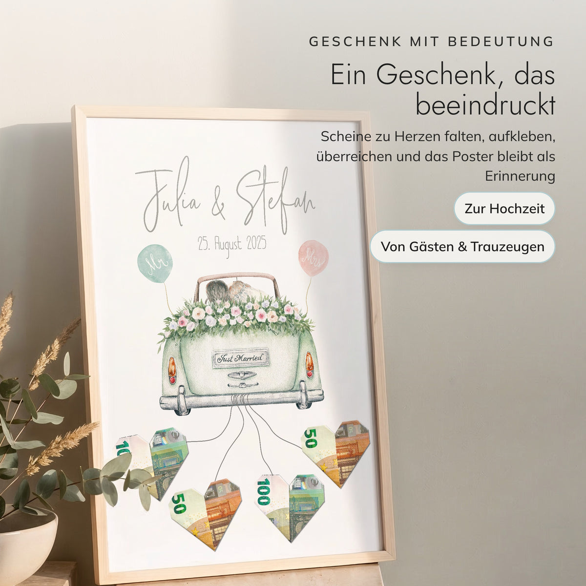 Hochzeitsauto "Bully" - Geldgeschenk fürs Brautpaar