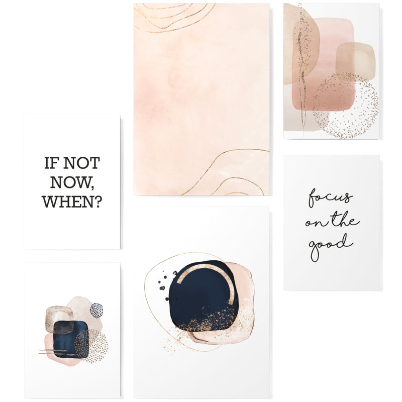 Mood Poster Set Rosa Abstrakt