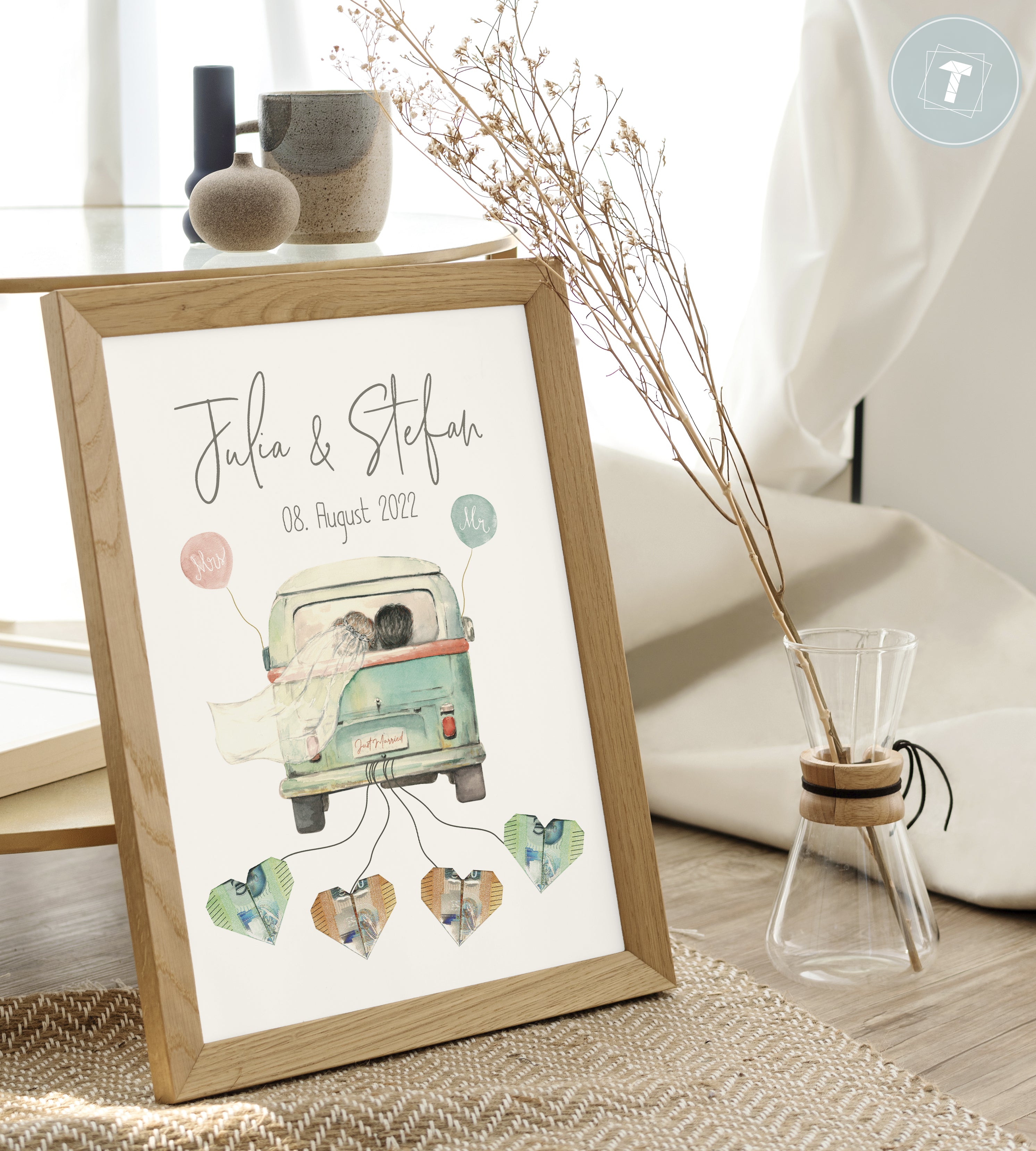 Hochzeitsauto "Bully" - Geldgeschenk fürs Brautpaar