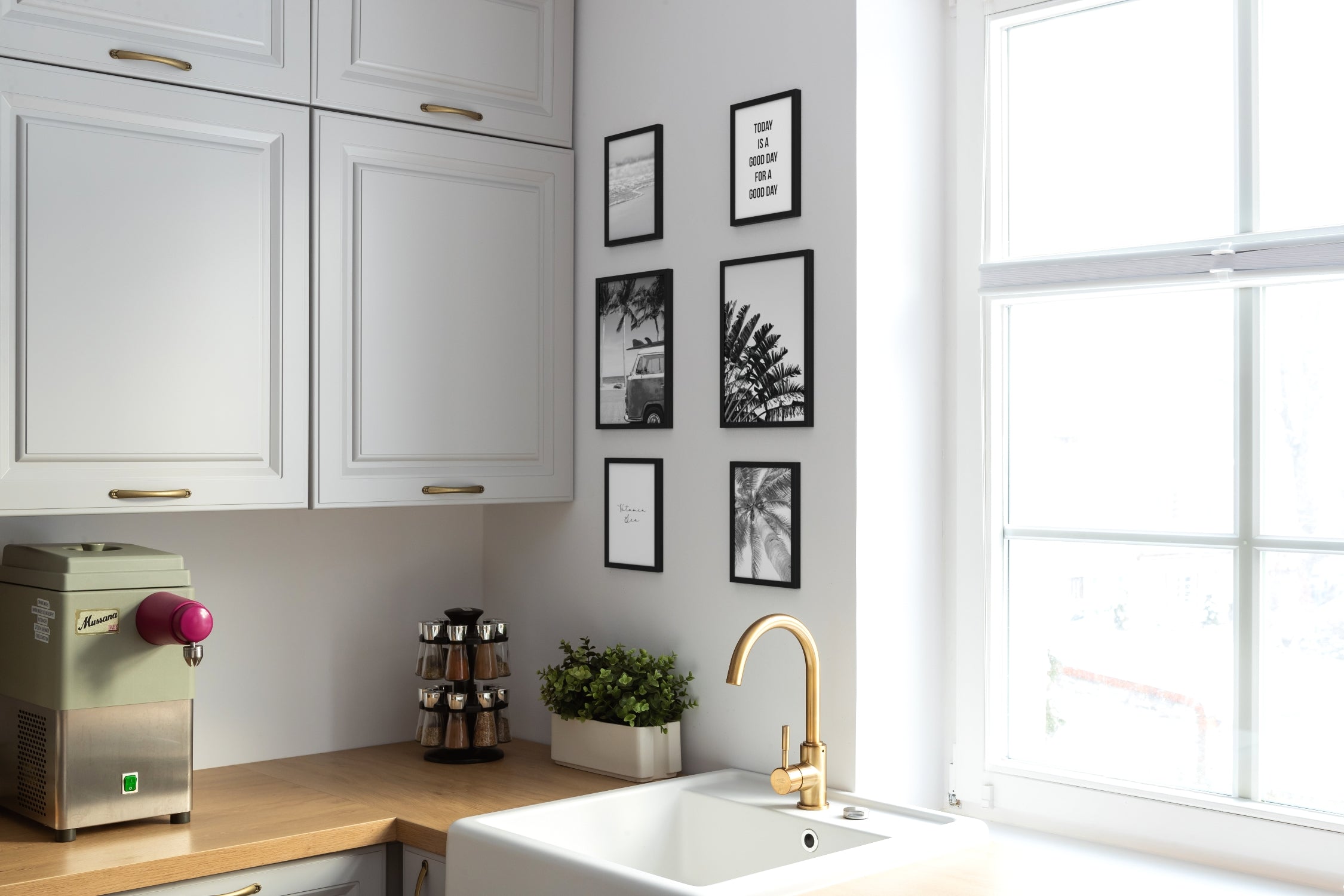 Mood Poster Set Beach Schwarz-Weiß