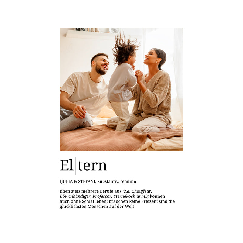 Foto-Definition Eltern · Poster ohne Rahmen · Serie 2026