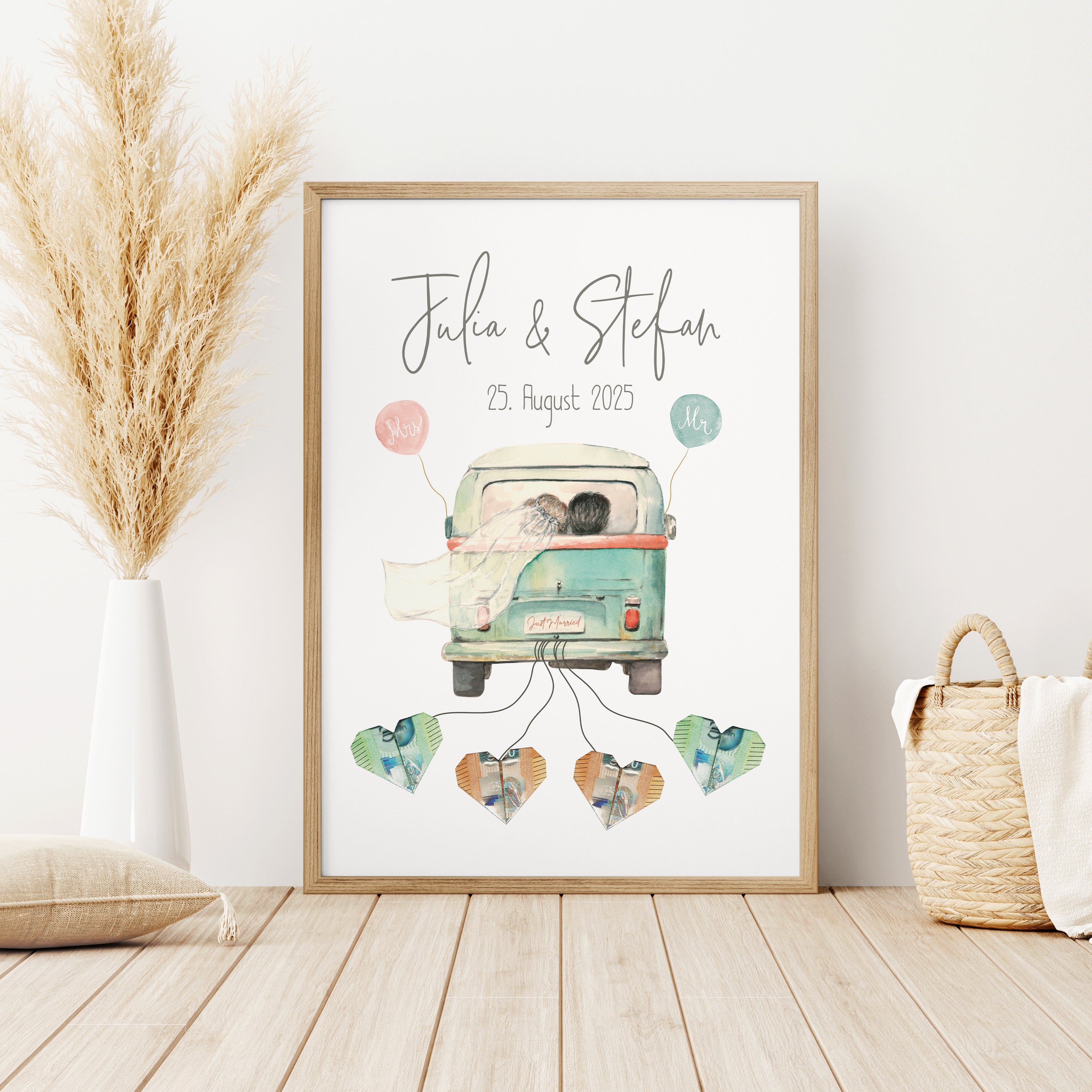 Hochzeitsauto "Bully" - Geldgeschenk fürs Brautpaar