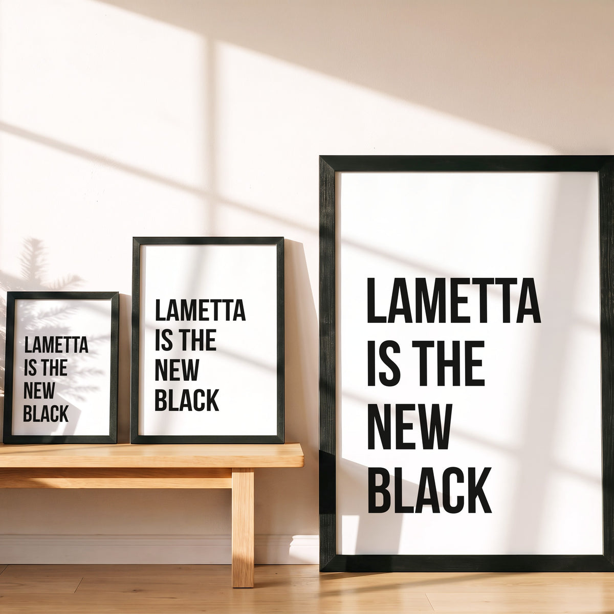 Weihnachtsposter Lametta in drei Größen