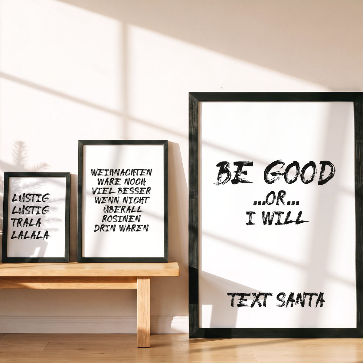 Weihnachtsposter Lustig Lustig in drei Größen