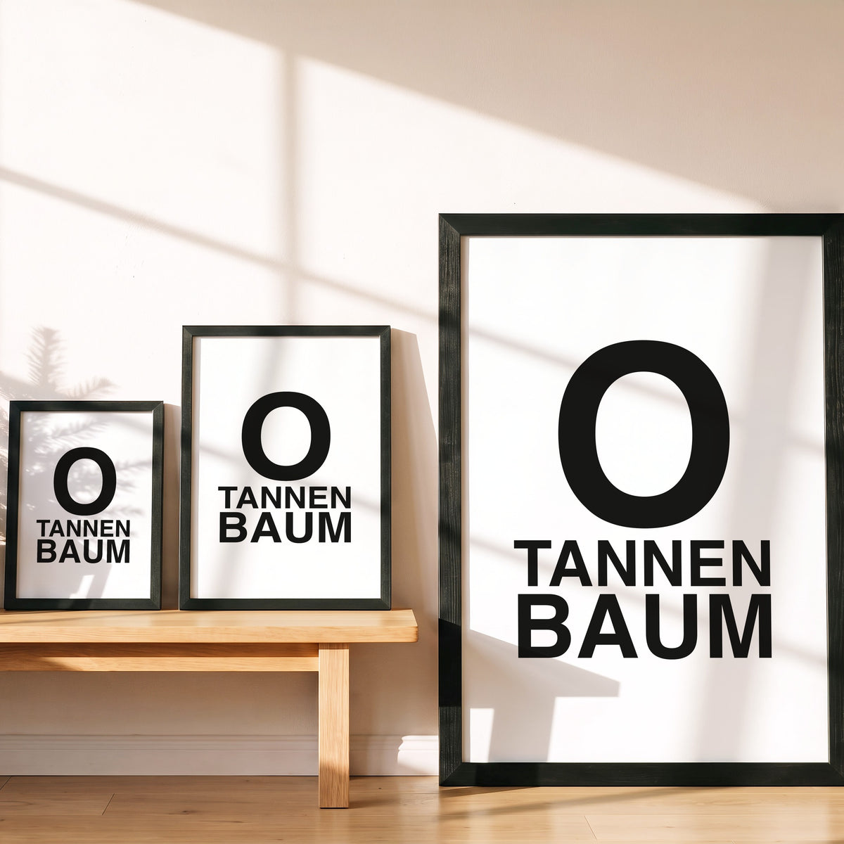 Weihnachtsposter O-Tannenbaum in drei Größen