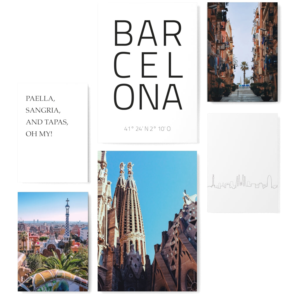 Mood Poster Set Barcelona