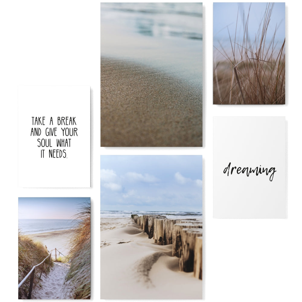 Mood Poster Set Beach Walk