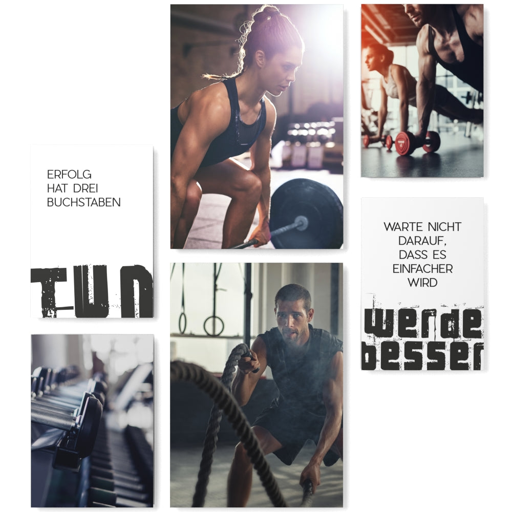 Mood Poster Set Fitness