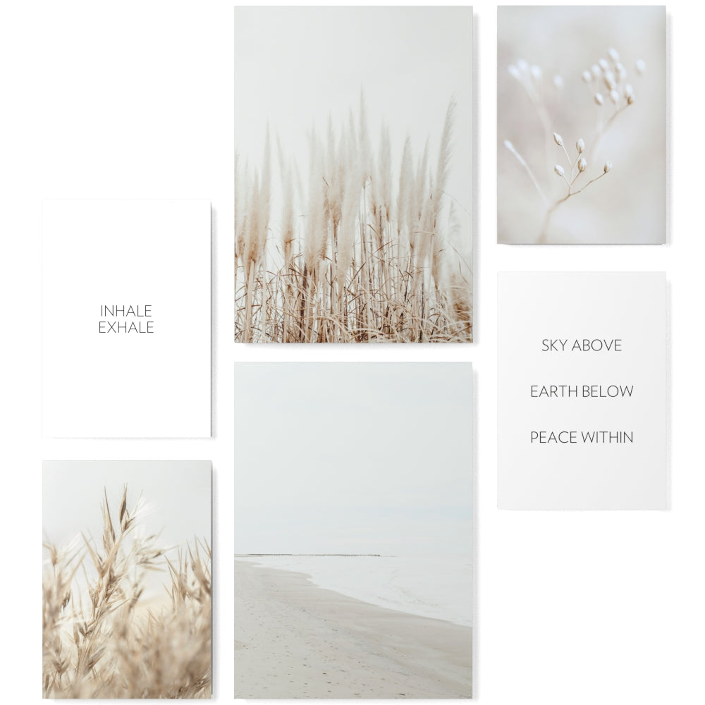 Mood Poster Set Pampas White