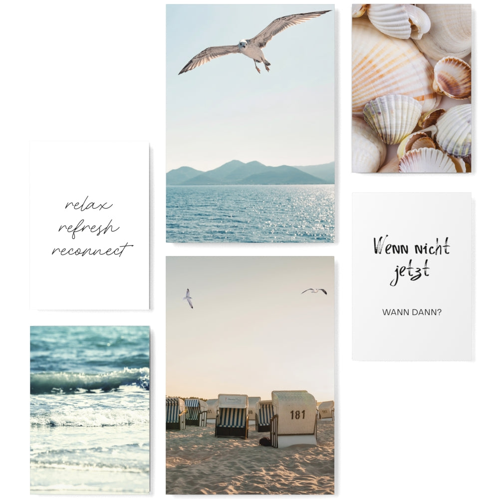 Mood Poster Set Strand Und Meer