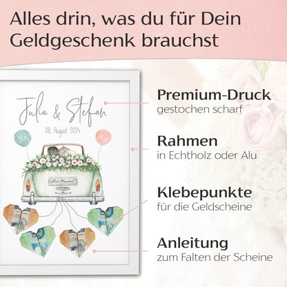 Hochzeitsauto &quot;Cabrio&quot; - Geldgeschenk fürs Brautpaar