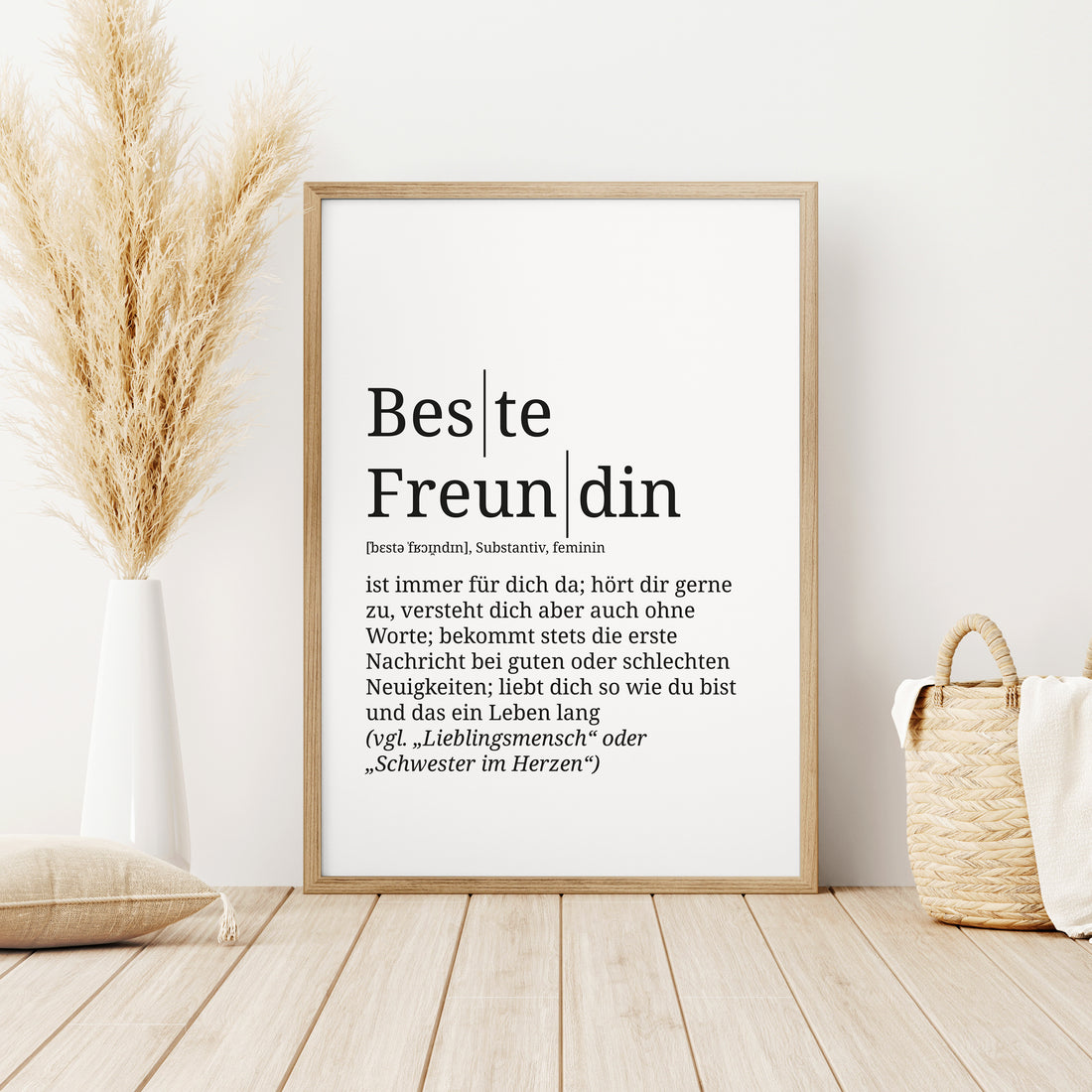 Definition Poster: Beste Freundin