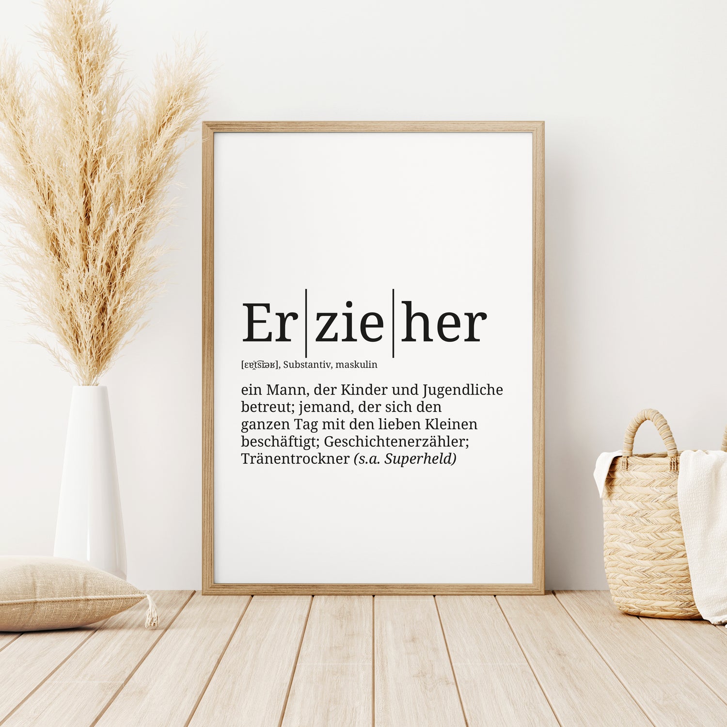 Definition Poster: Erzieher