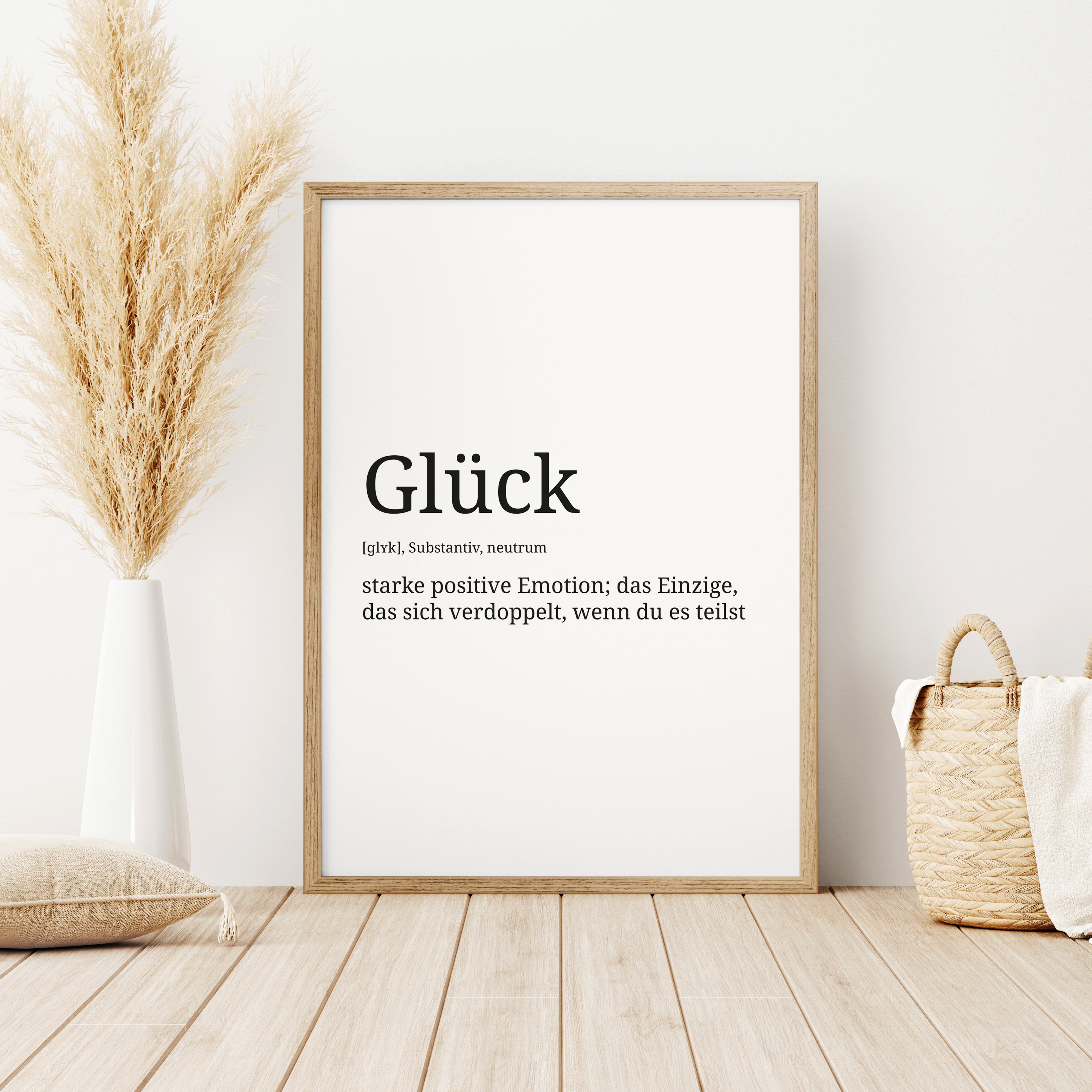 Definition Poster: Glück