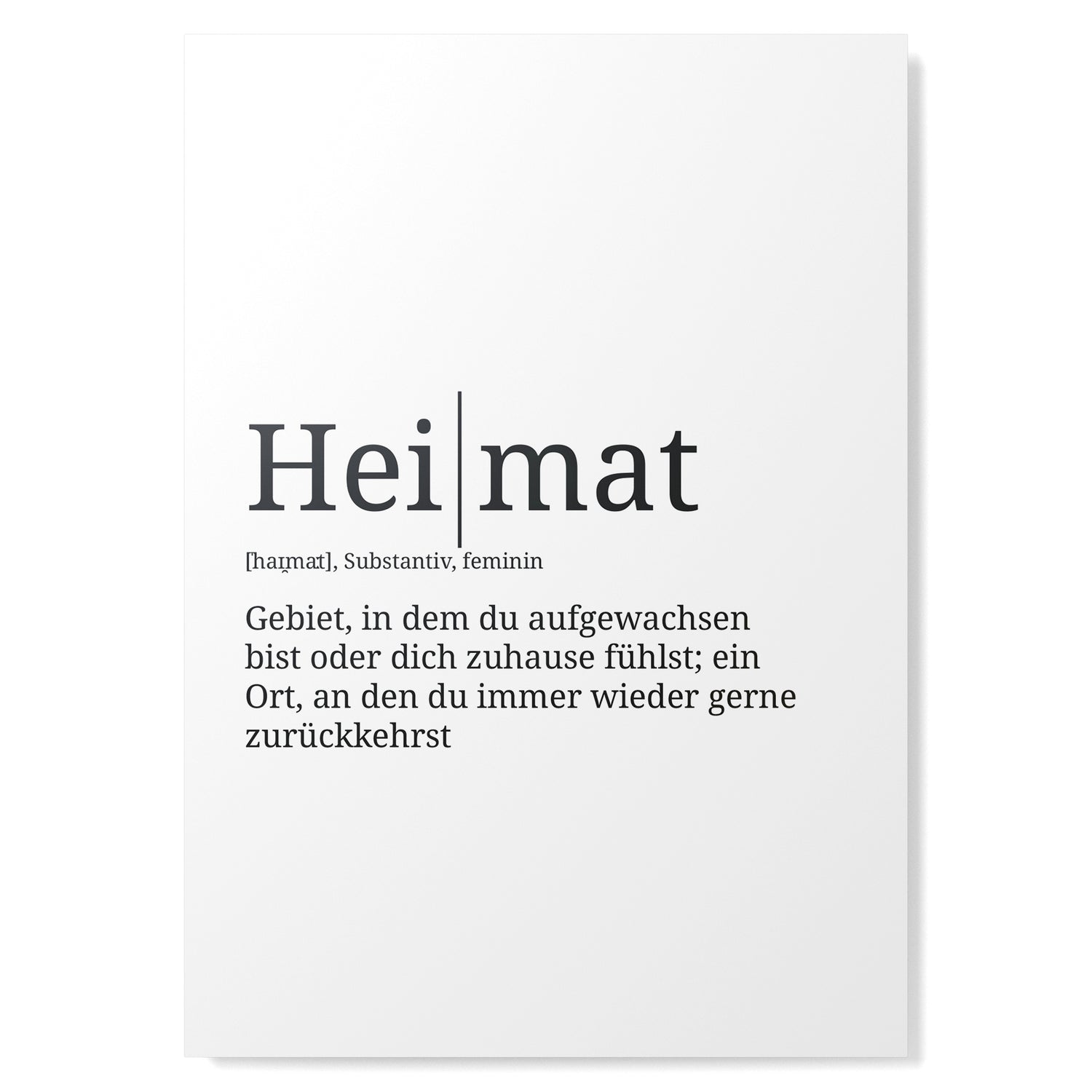 Definition Poster: Heimat