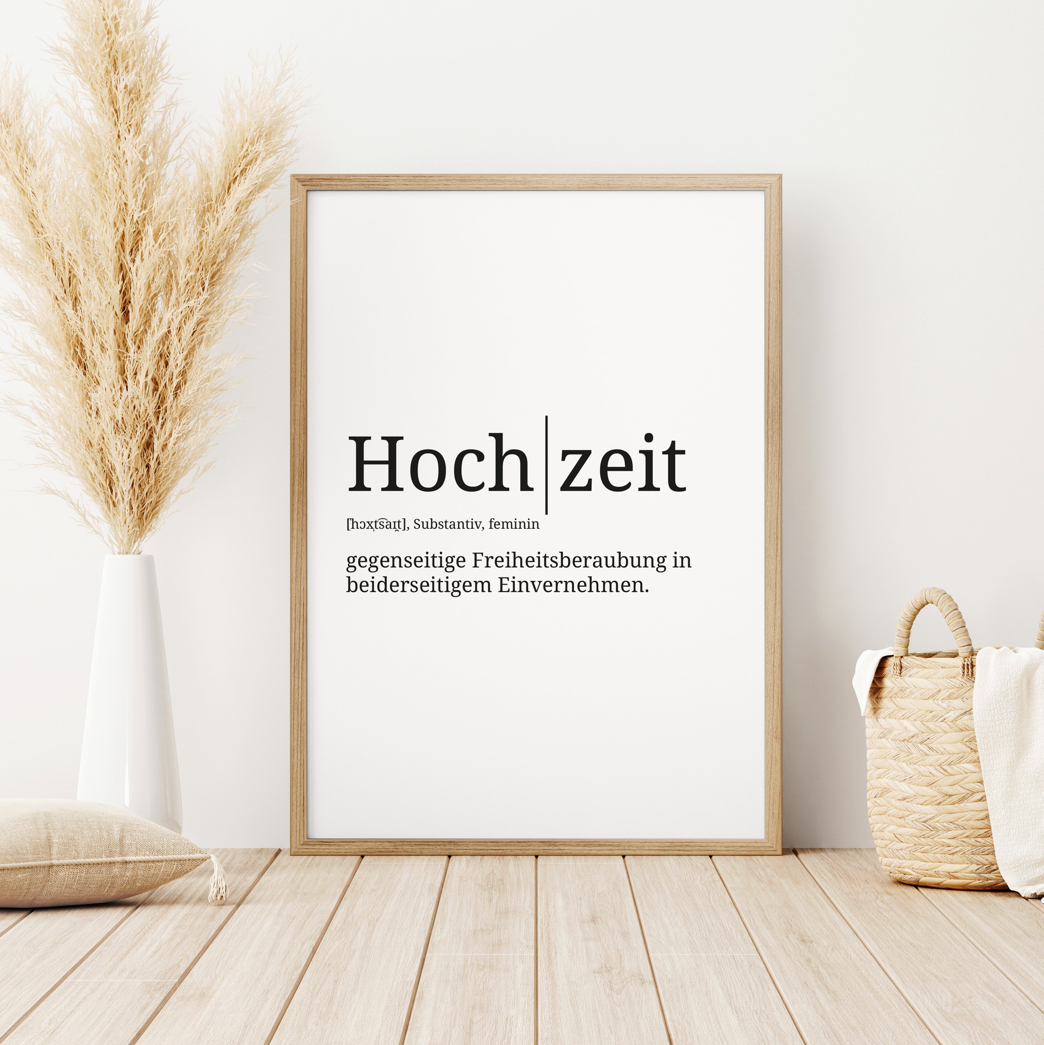 Definition Poster: Hochzeit