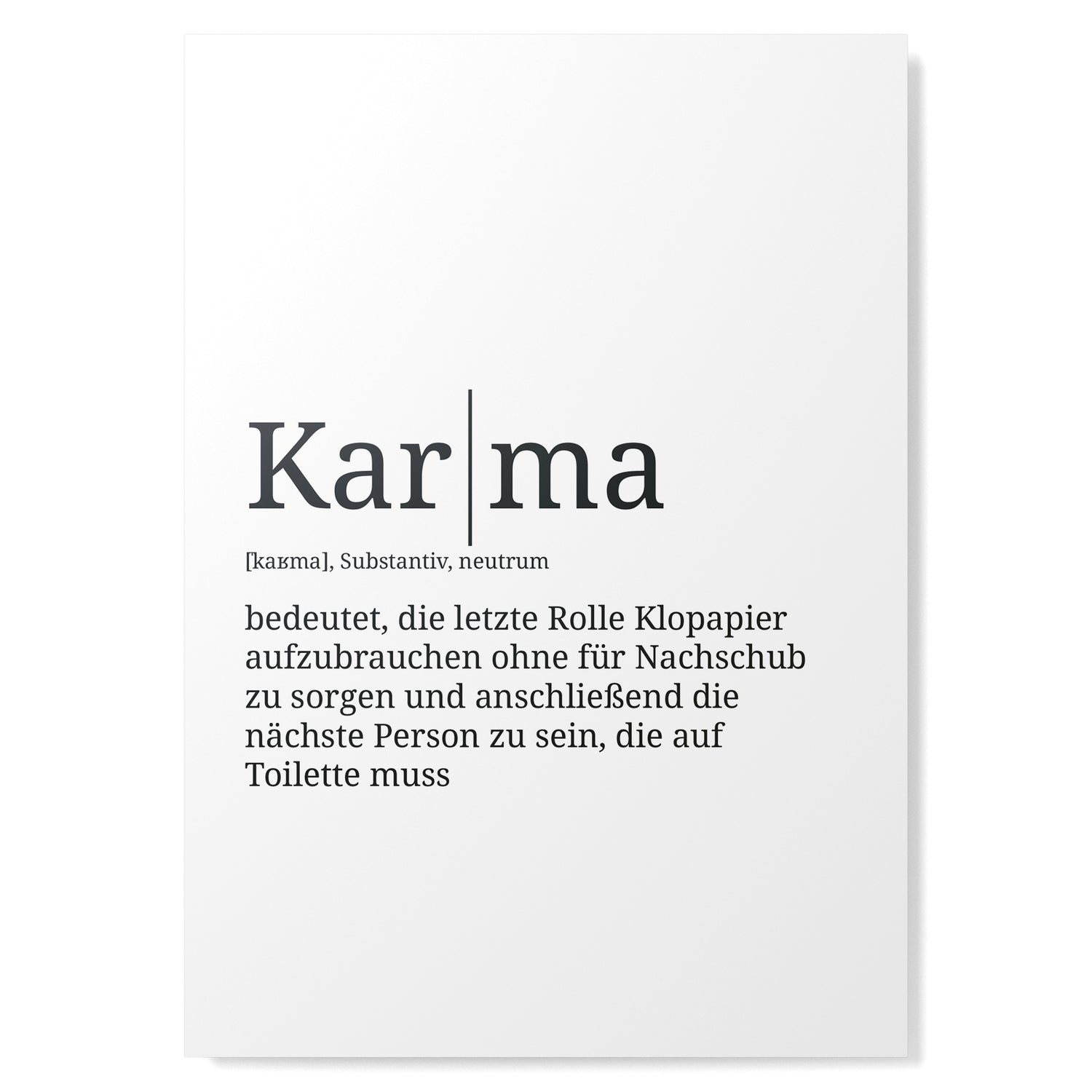 Definition Poster: Karma