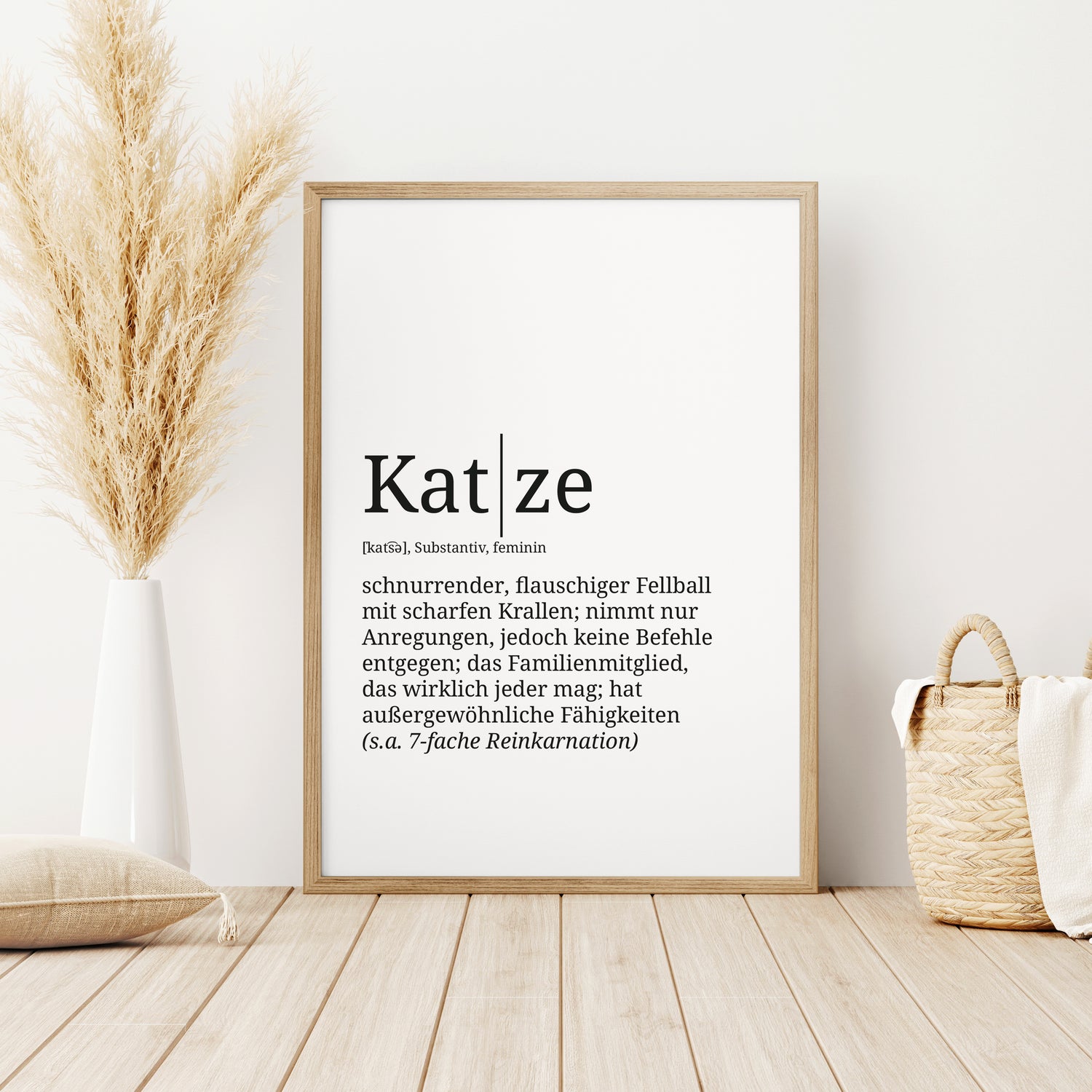 Definition Poster: Katze