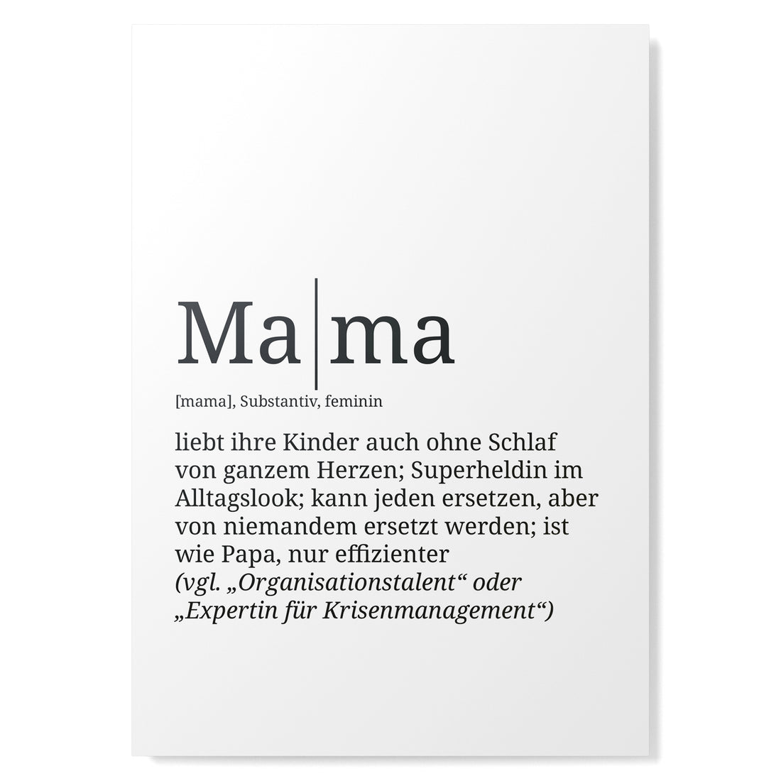 Definition Poster: Mama