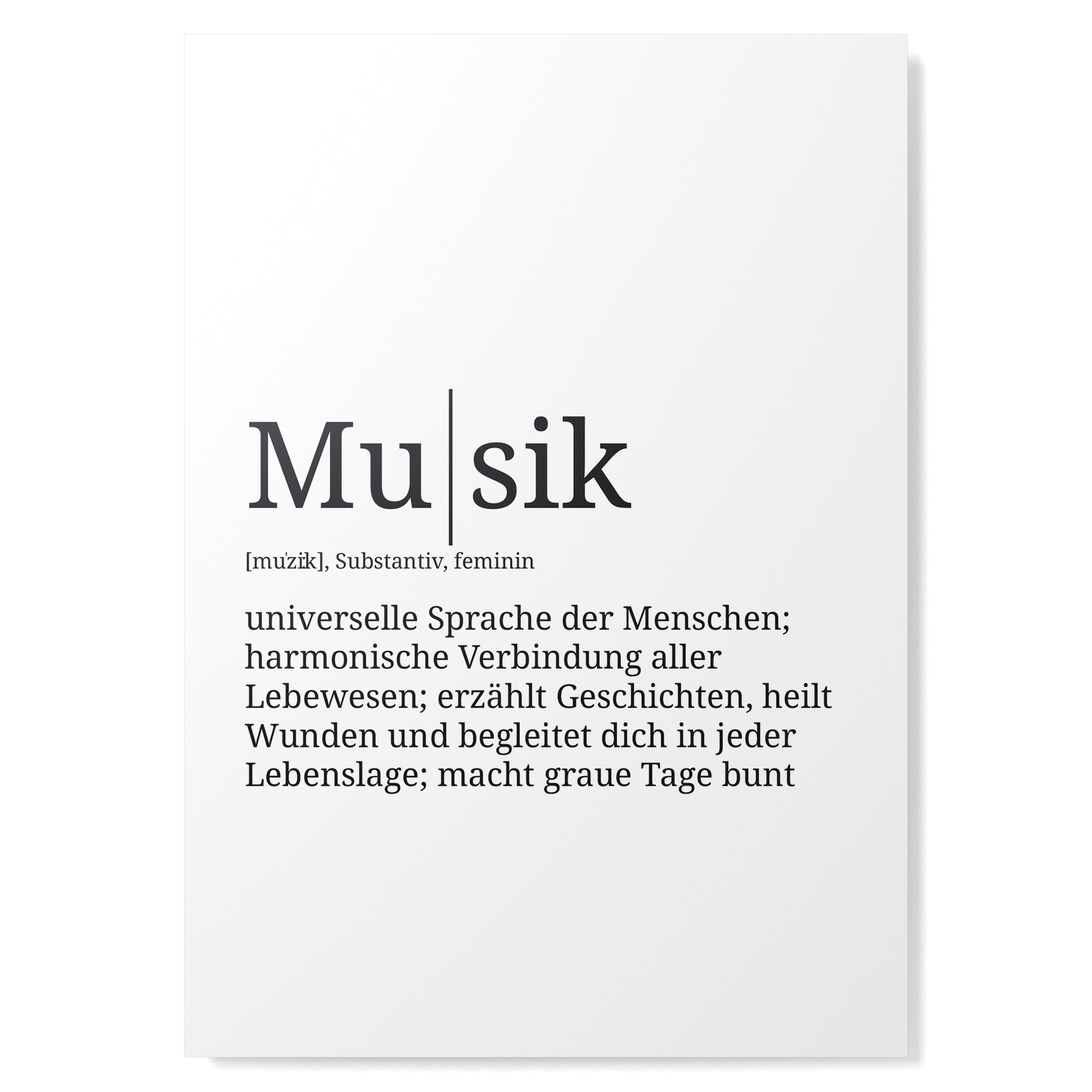 Definition Poster: Musik