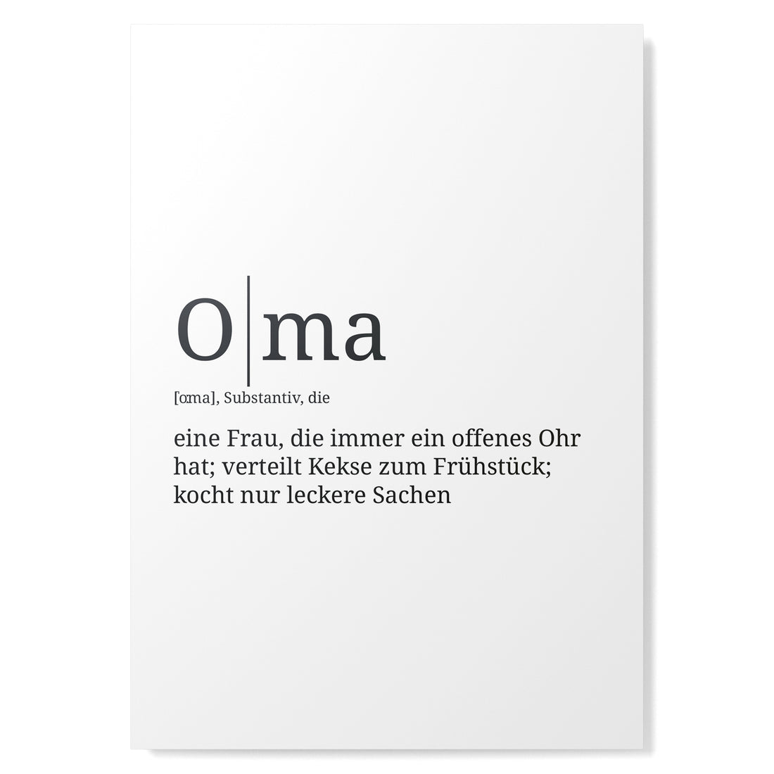 Definition Poster: Oma