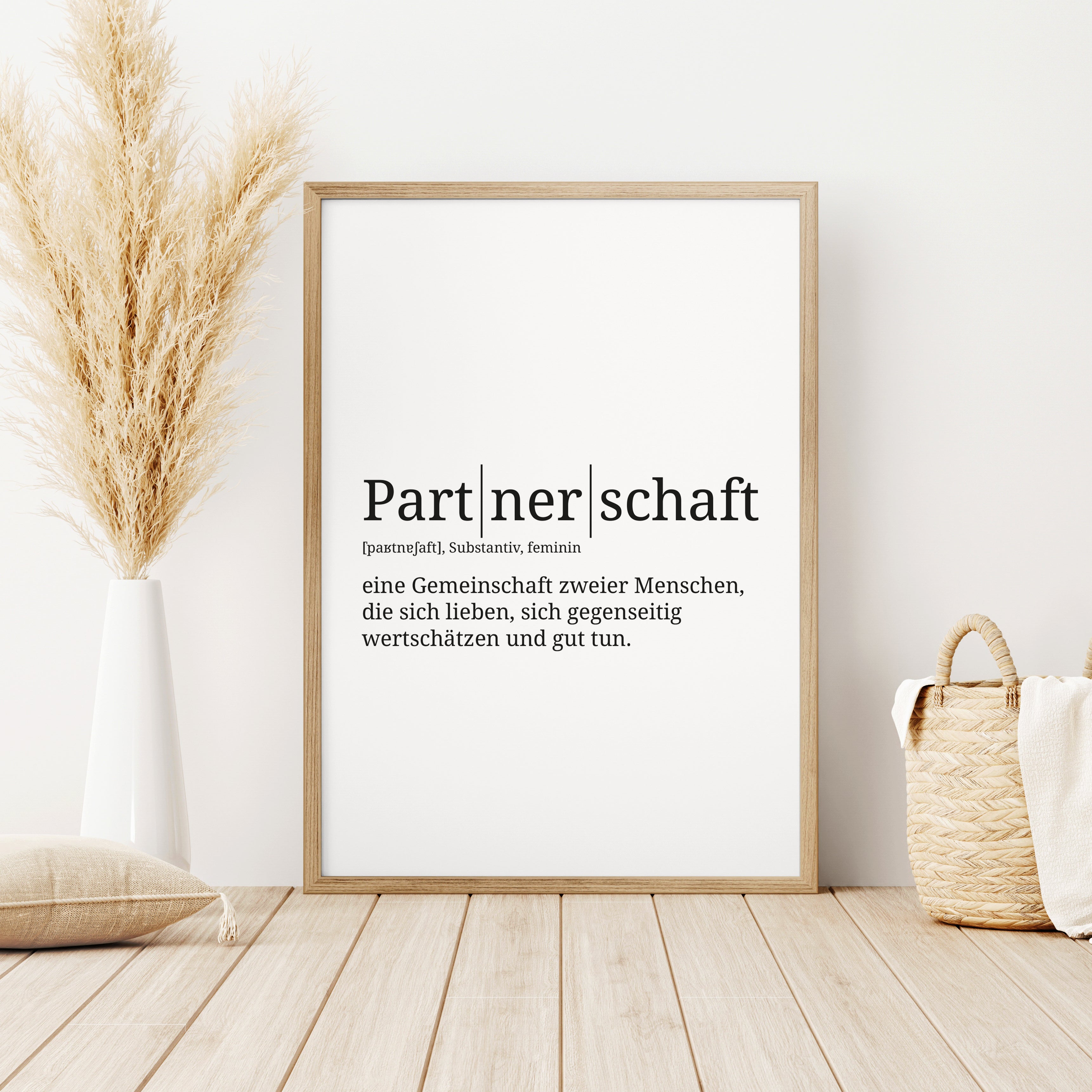 Definition Poster: Partnerschaft