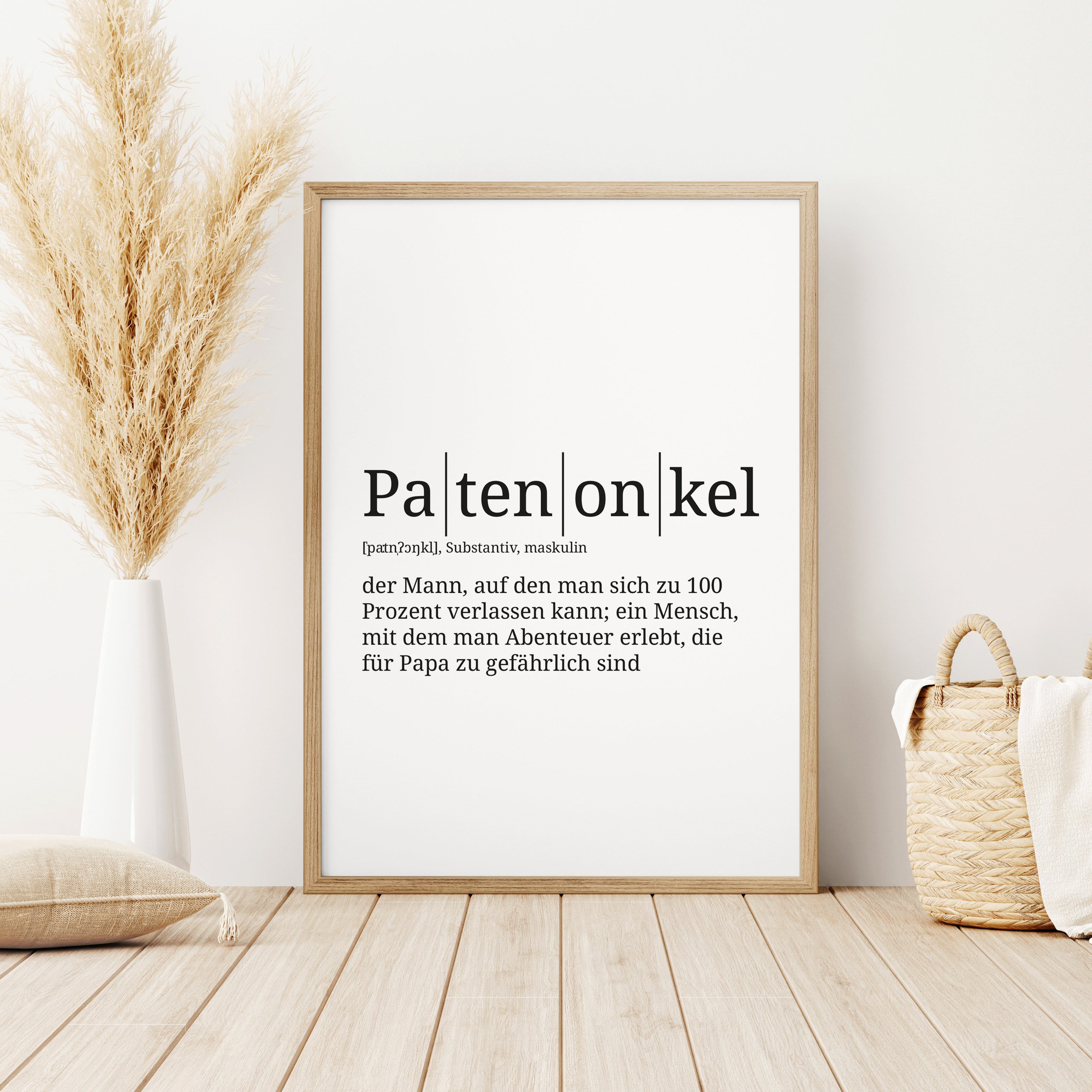 Definition Poster: Patenonkel