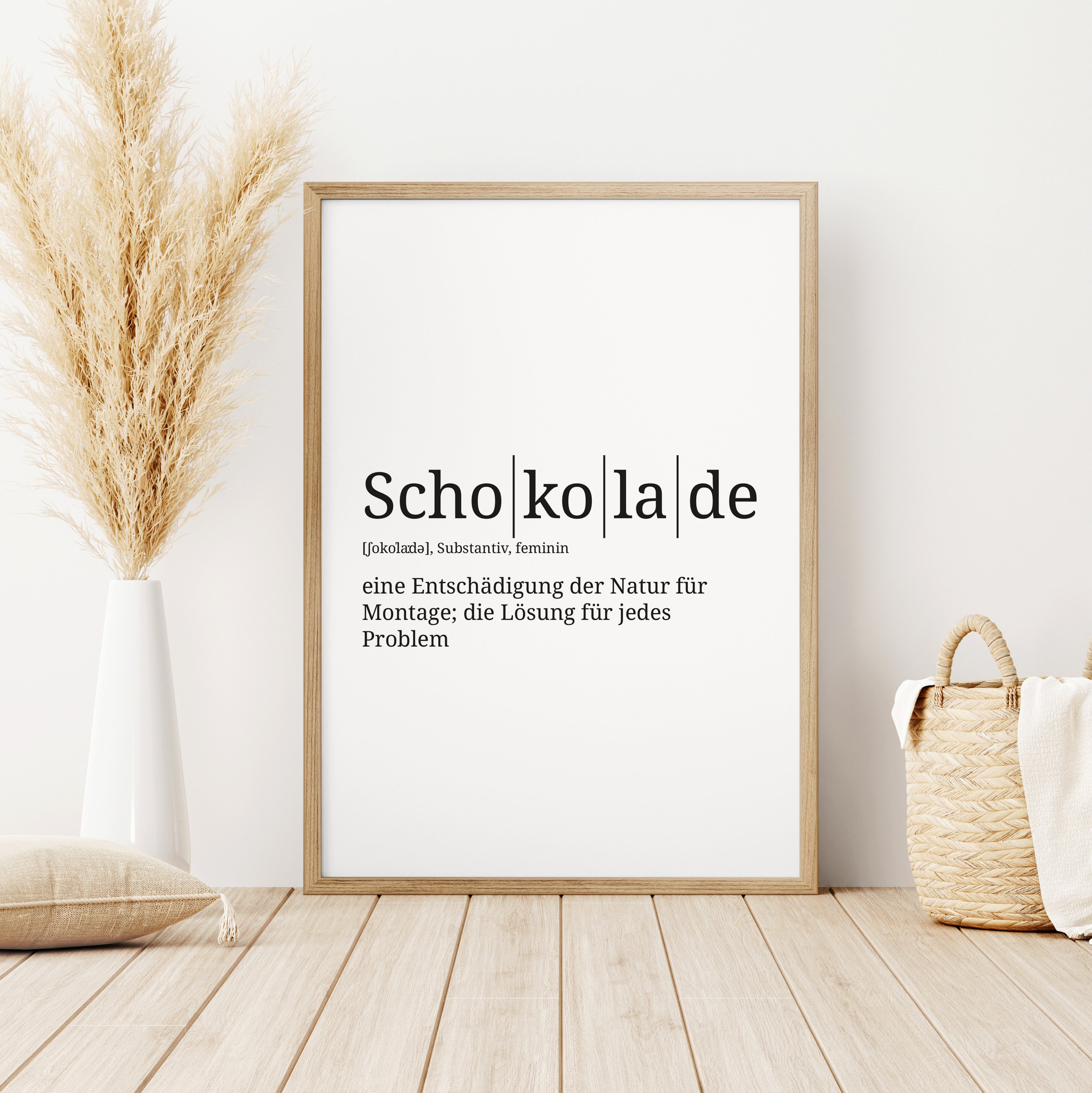 Definition Poster: Schokolade