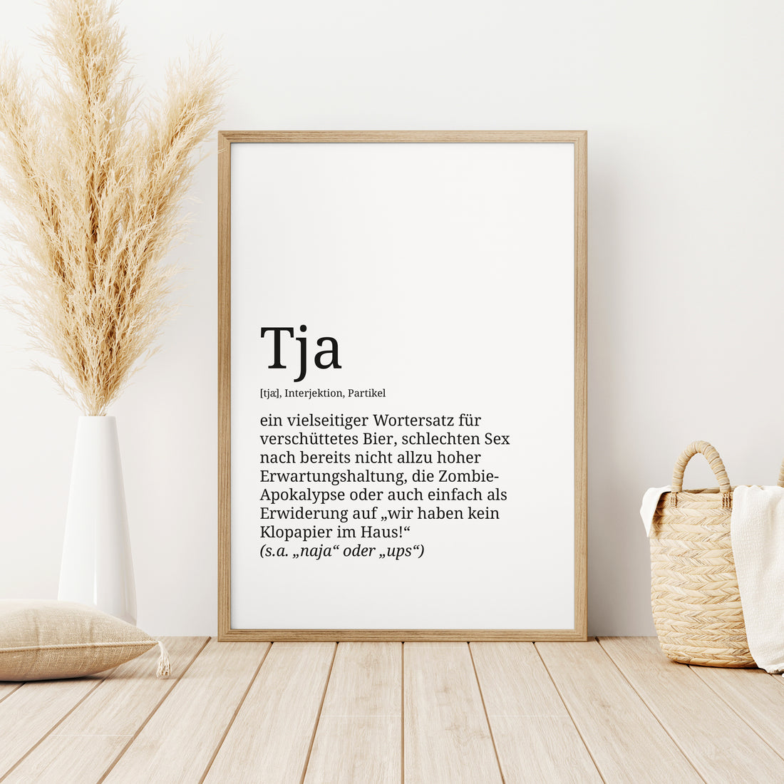 Definition Poster: Tja