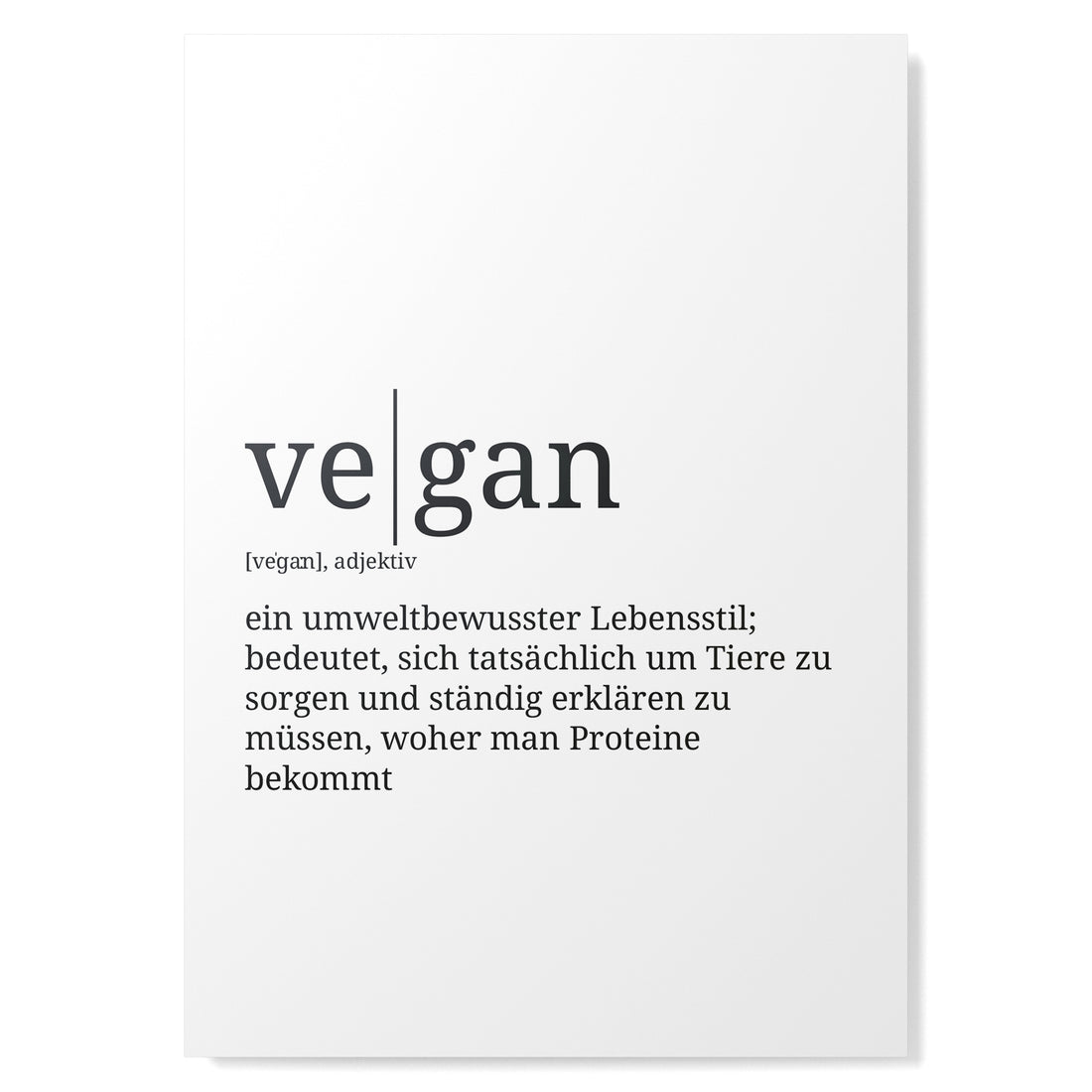 Definition Poster: Vegan