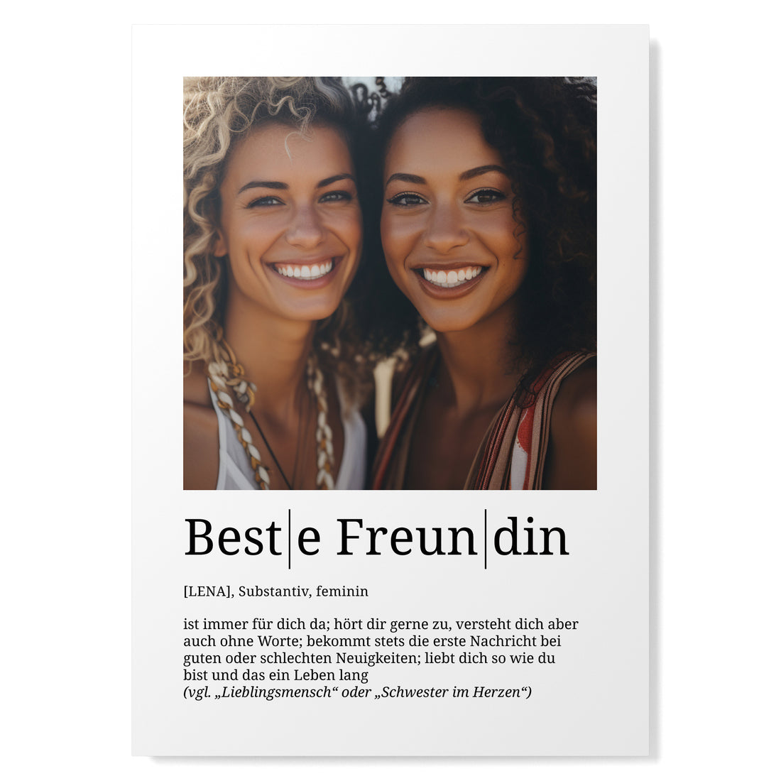 Definition Beste Freundin mit Foto