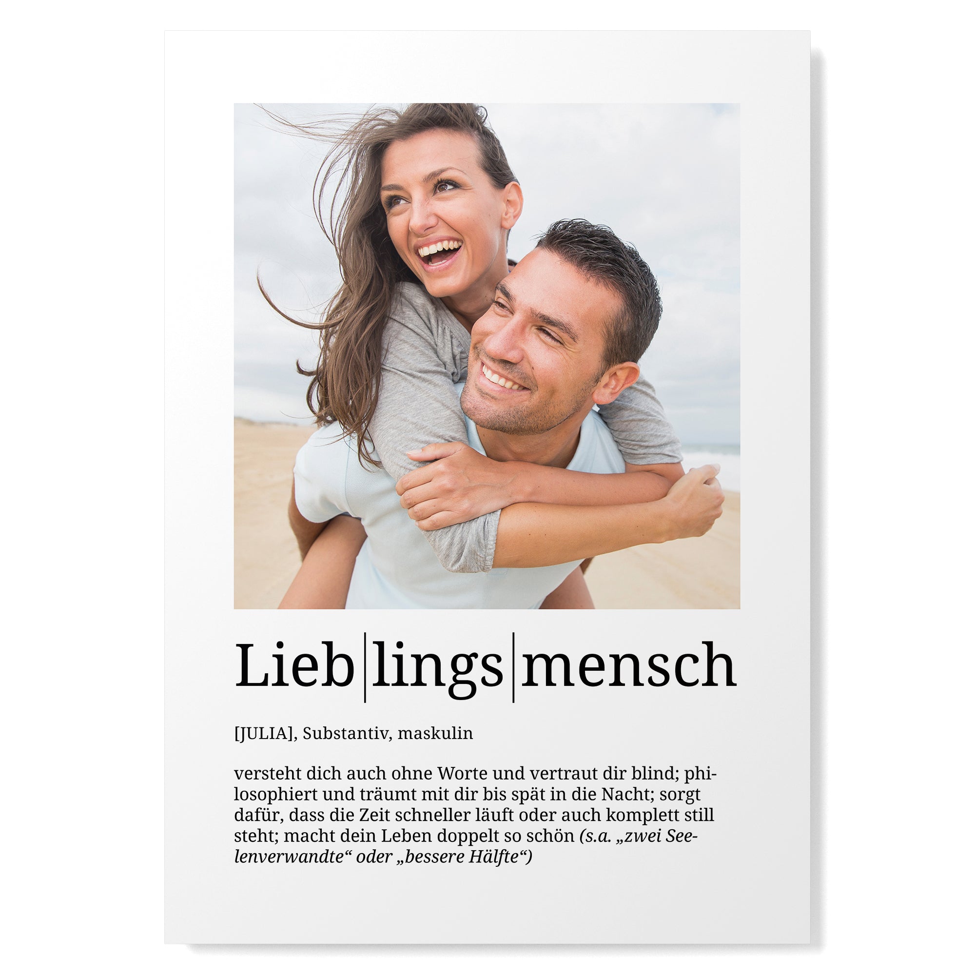 Definition Lieblingsmensch mit Foto