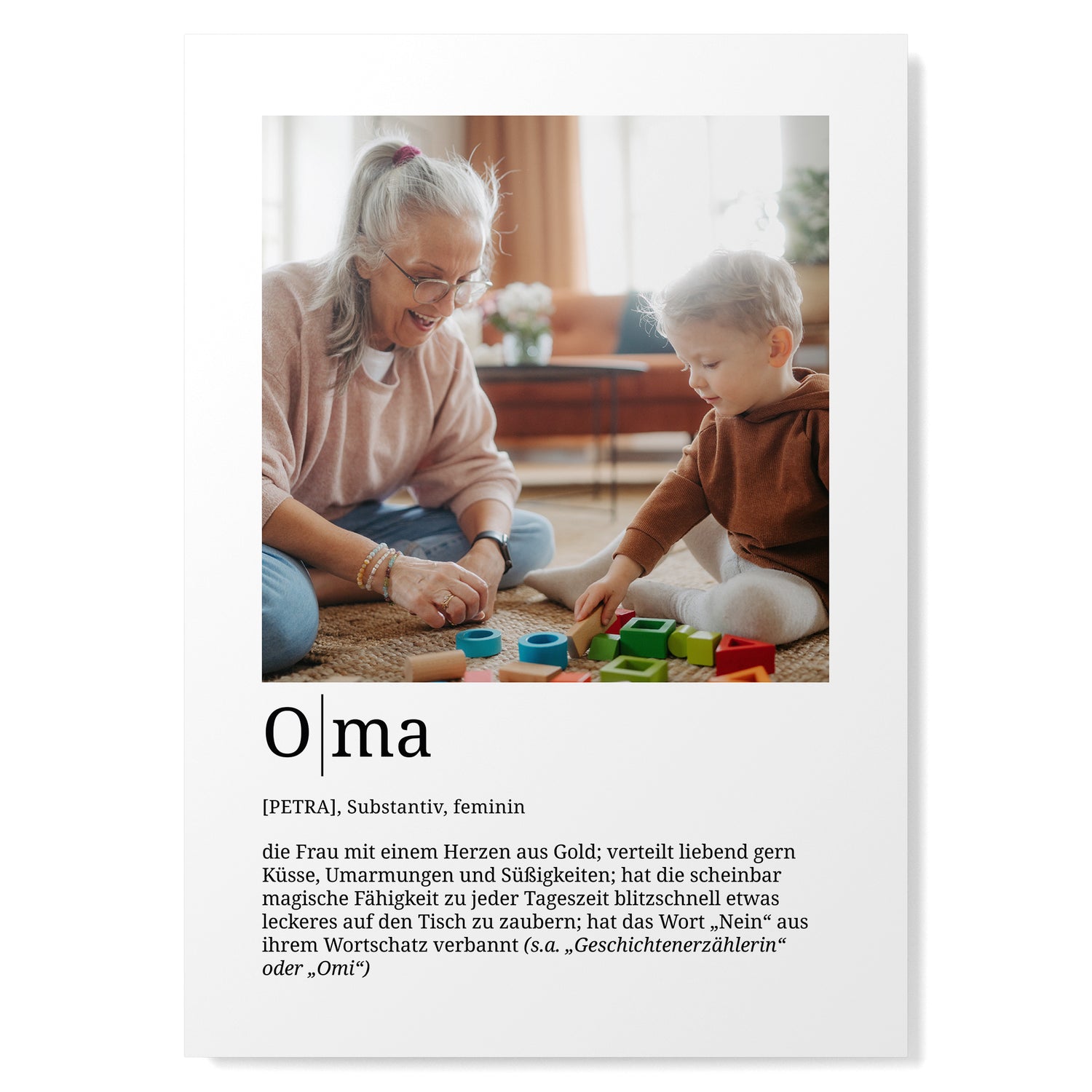 Definition Oma mit Foto