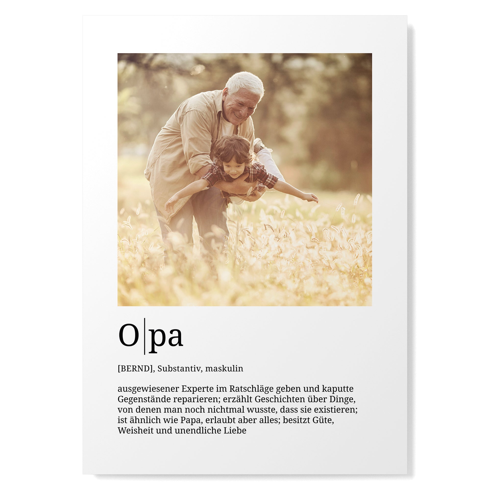 Definition Opa mit Foto