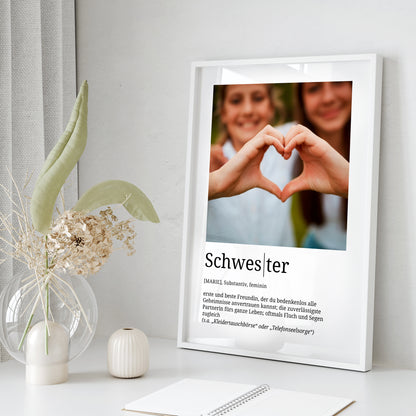 Definition Schwester mit Foto