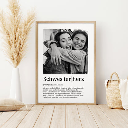 Definition Schwesterherz mit Foto