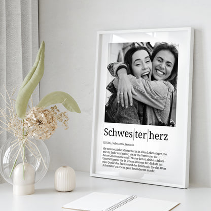 Definition Schwesterherz mit Foto