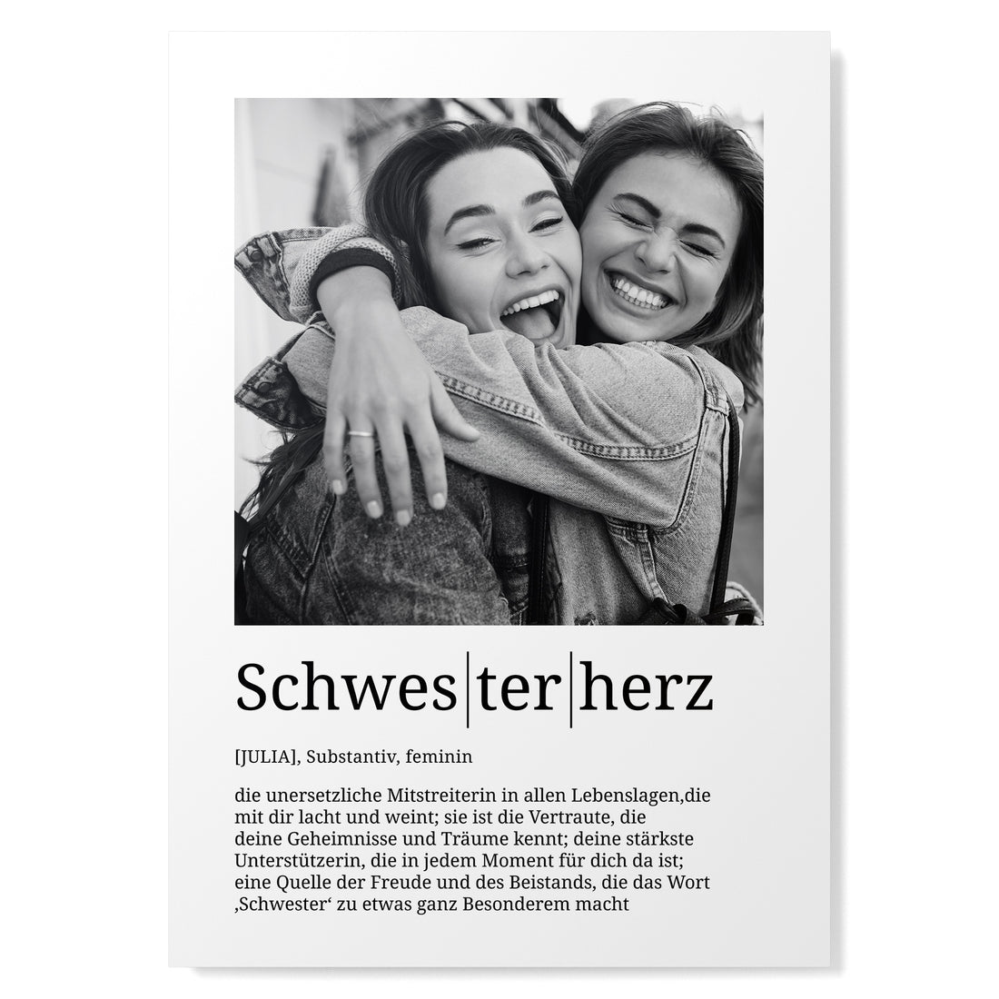 Definition Schwesterherz mit Foto