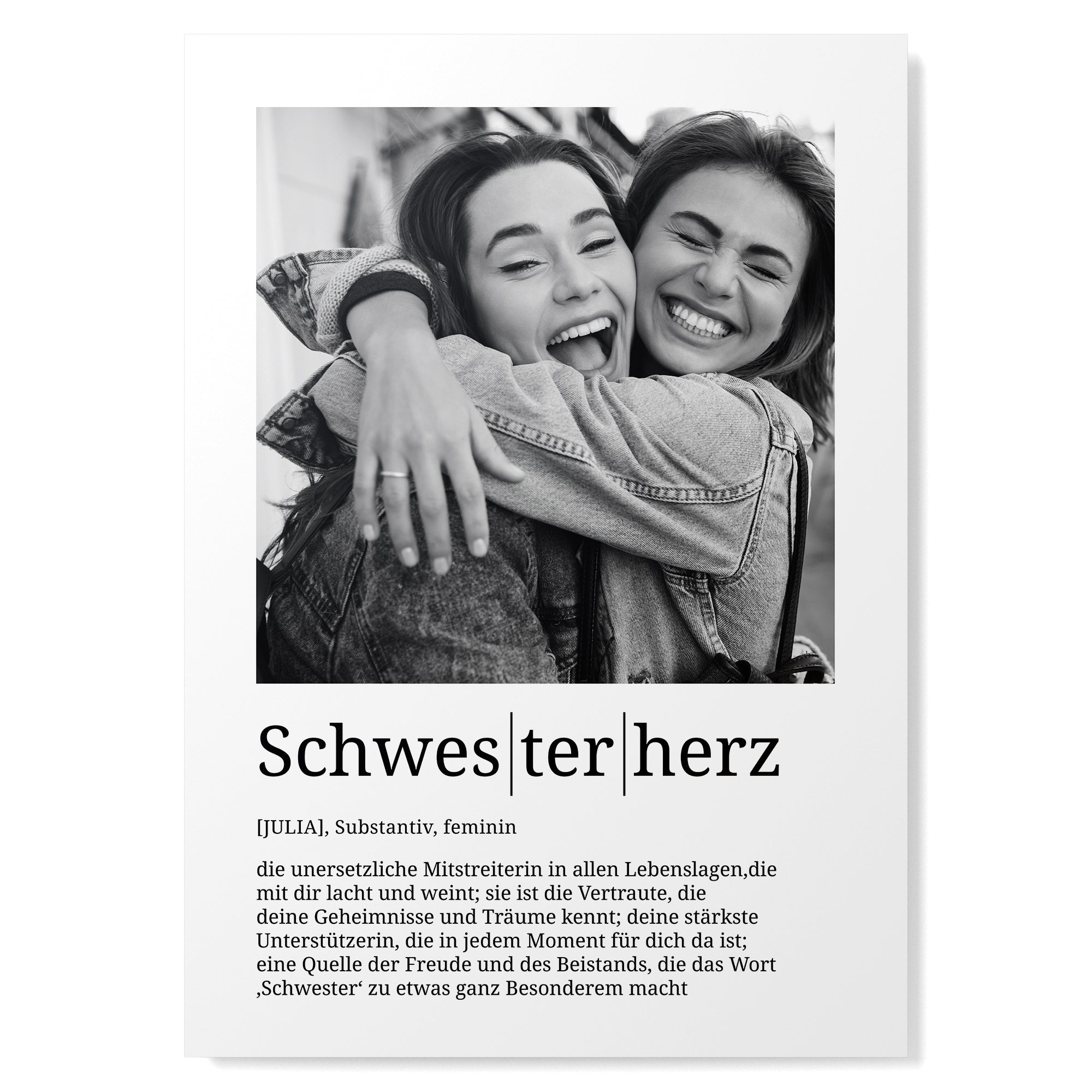 Definition Schwesterherz mit Foto