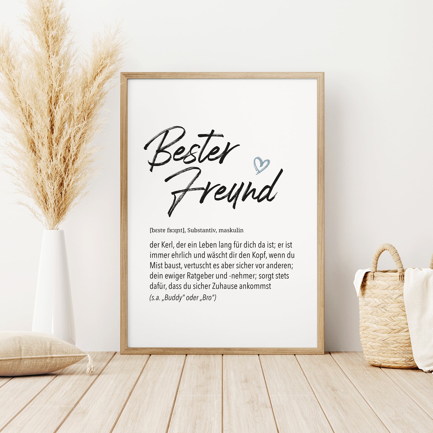 Herz-Definition Poster: Bester Freund