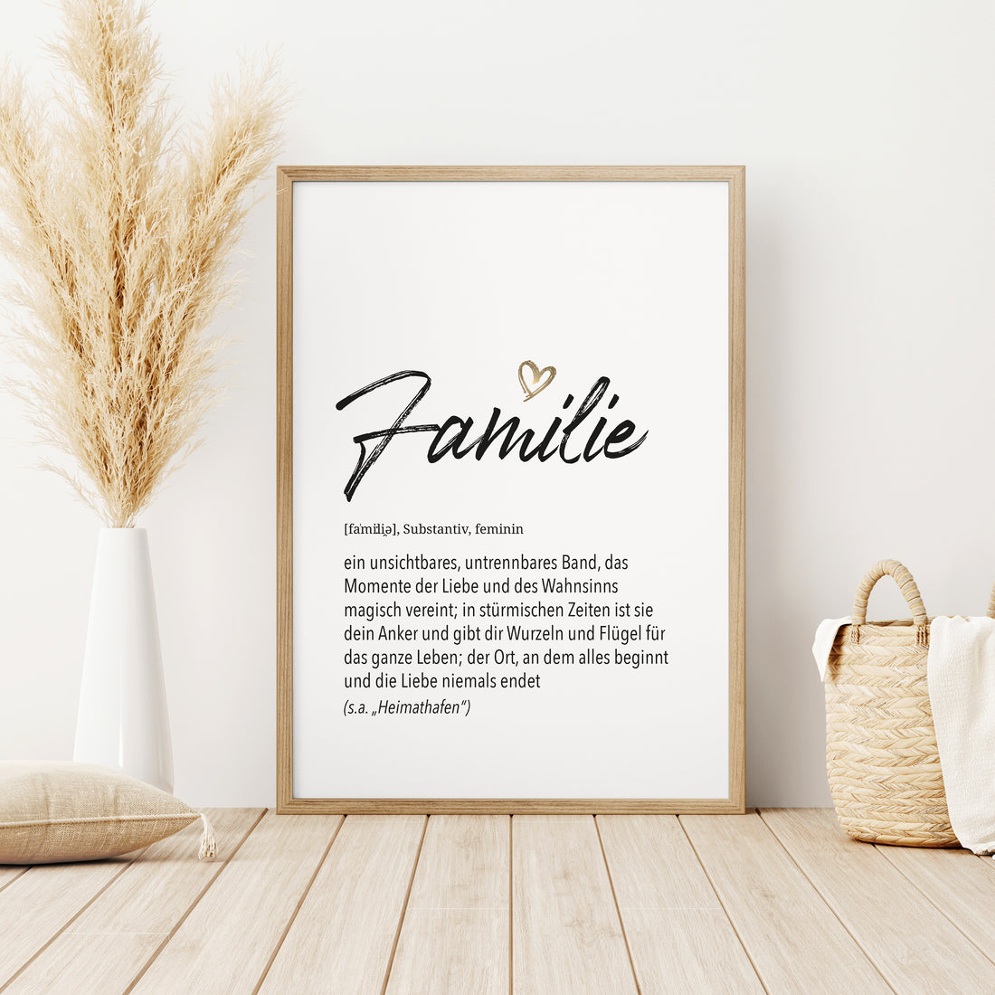 Herz-Definition Poster: Familie