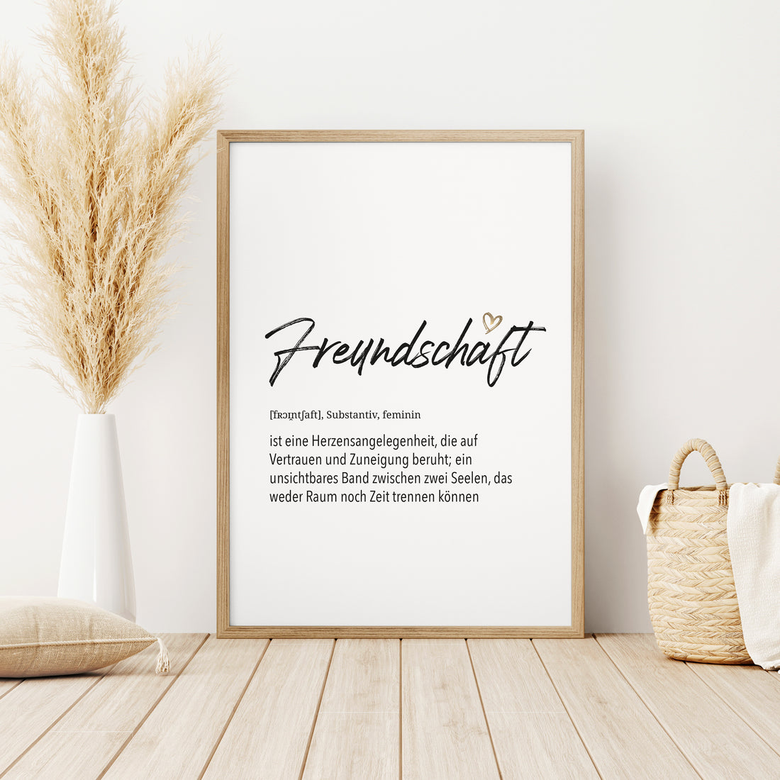 Herz-Definition Poster: Freundschaft