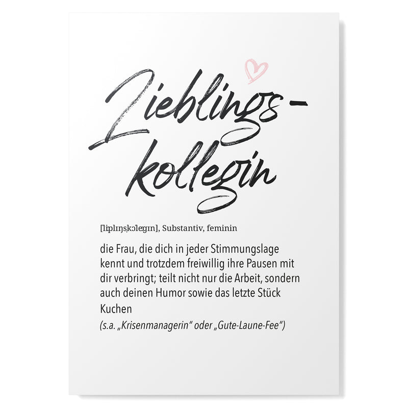 Herz Definition Lieblingsollegin