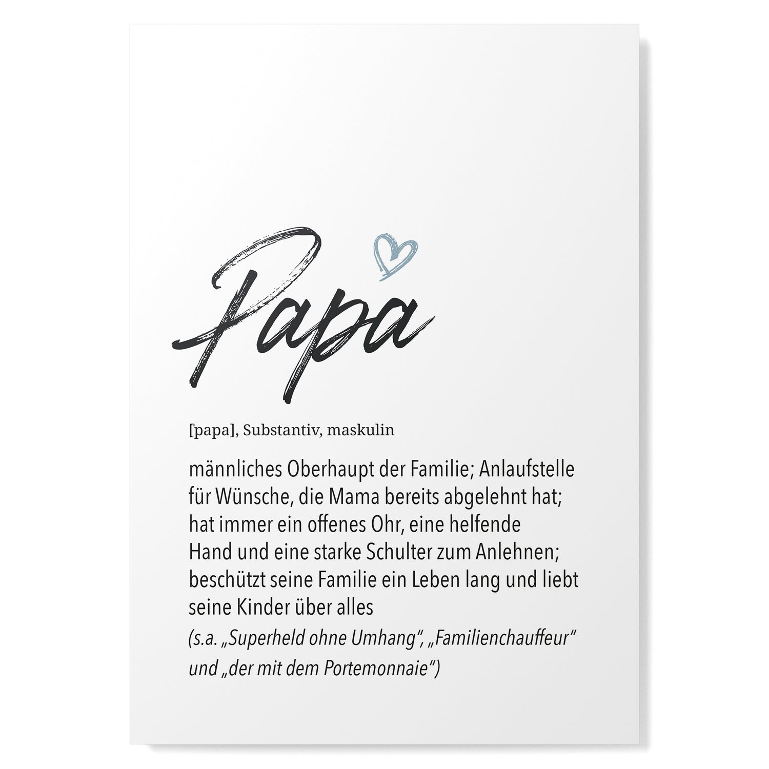 Herz Definition Papa