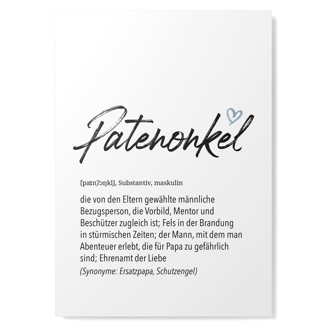 Herz Definition Patenonkel