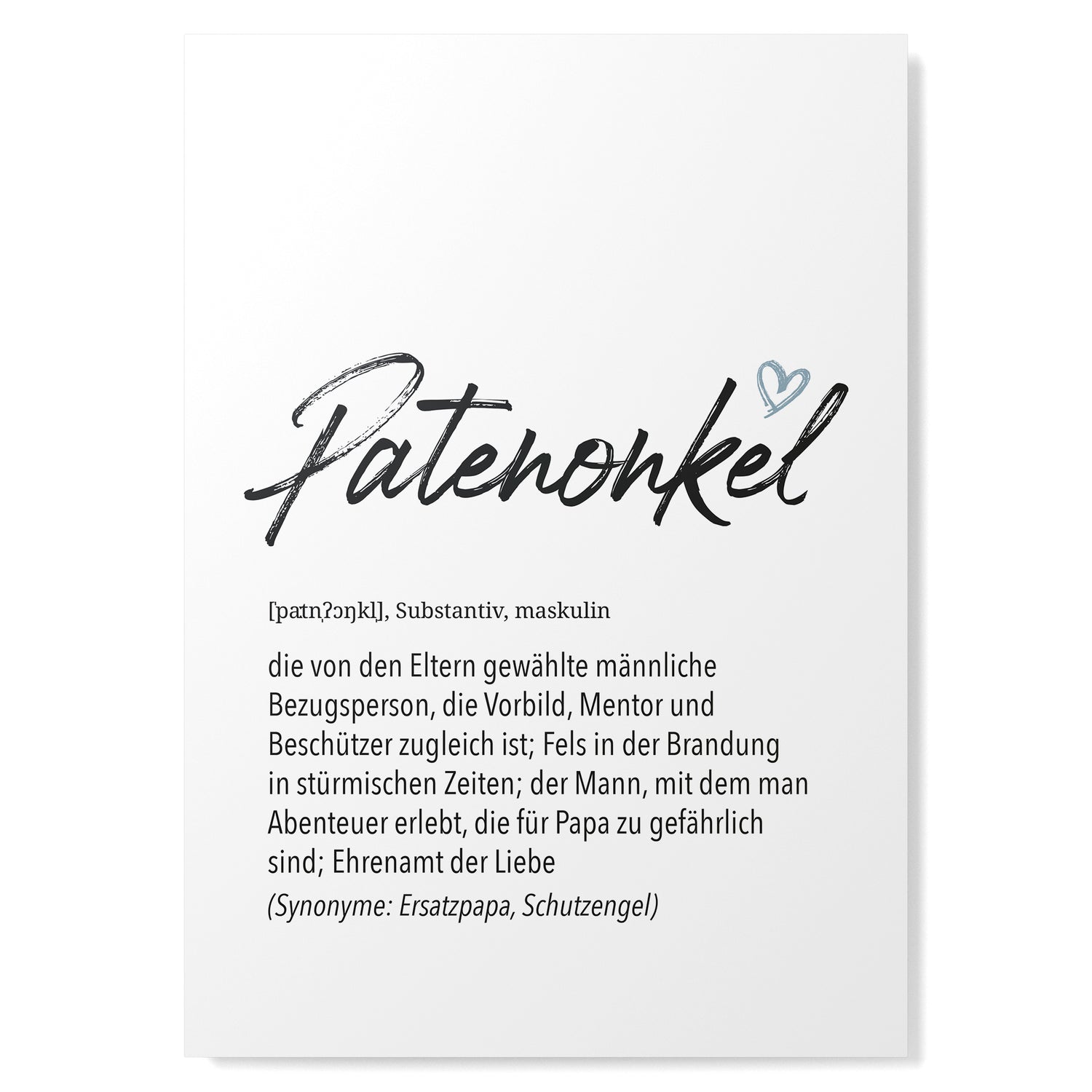 Herz Definition Patenonkel