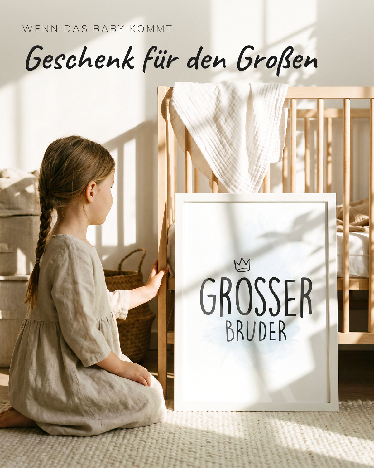Kinderposter Großer Bruder im Kinderzimmer