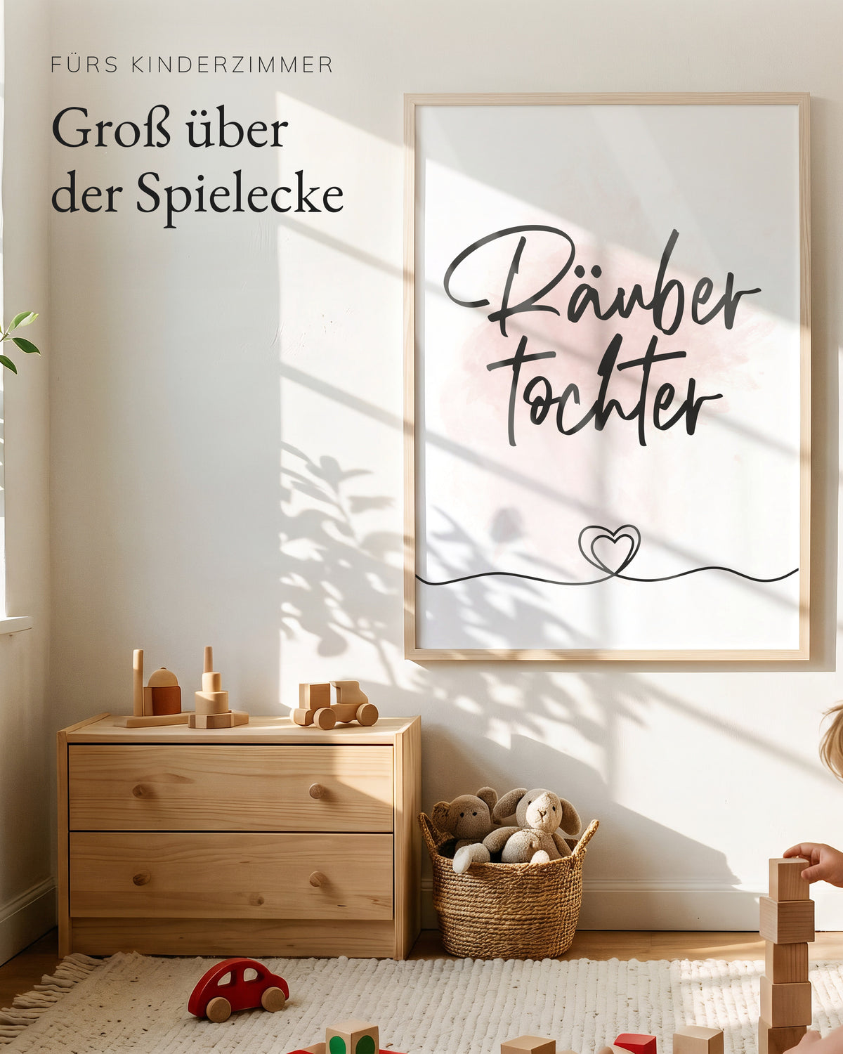 Kinderposter Räubertochter im Kinderzimmer