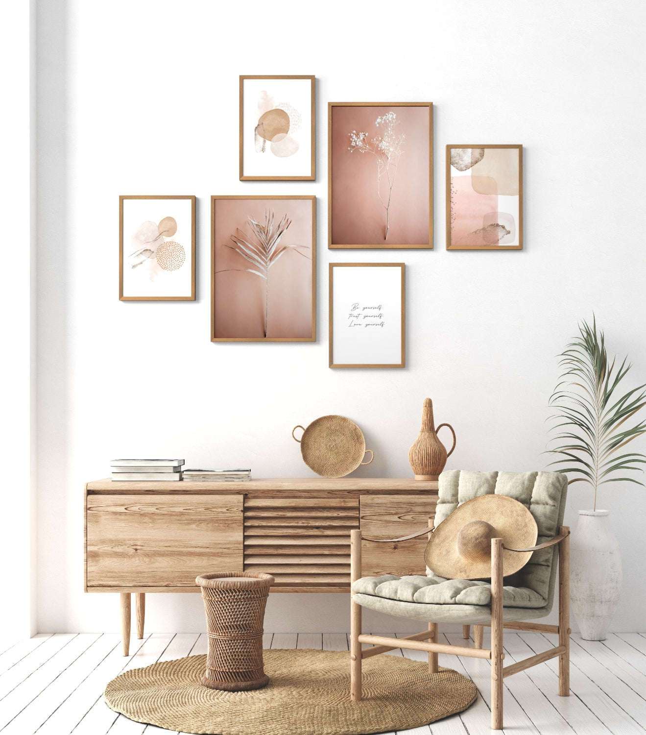 Mood Poster Set Pampas Rose