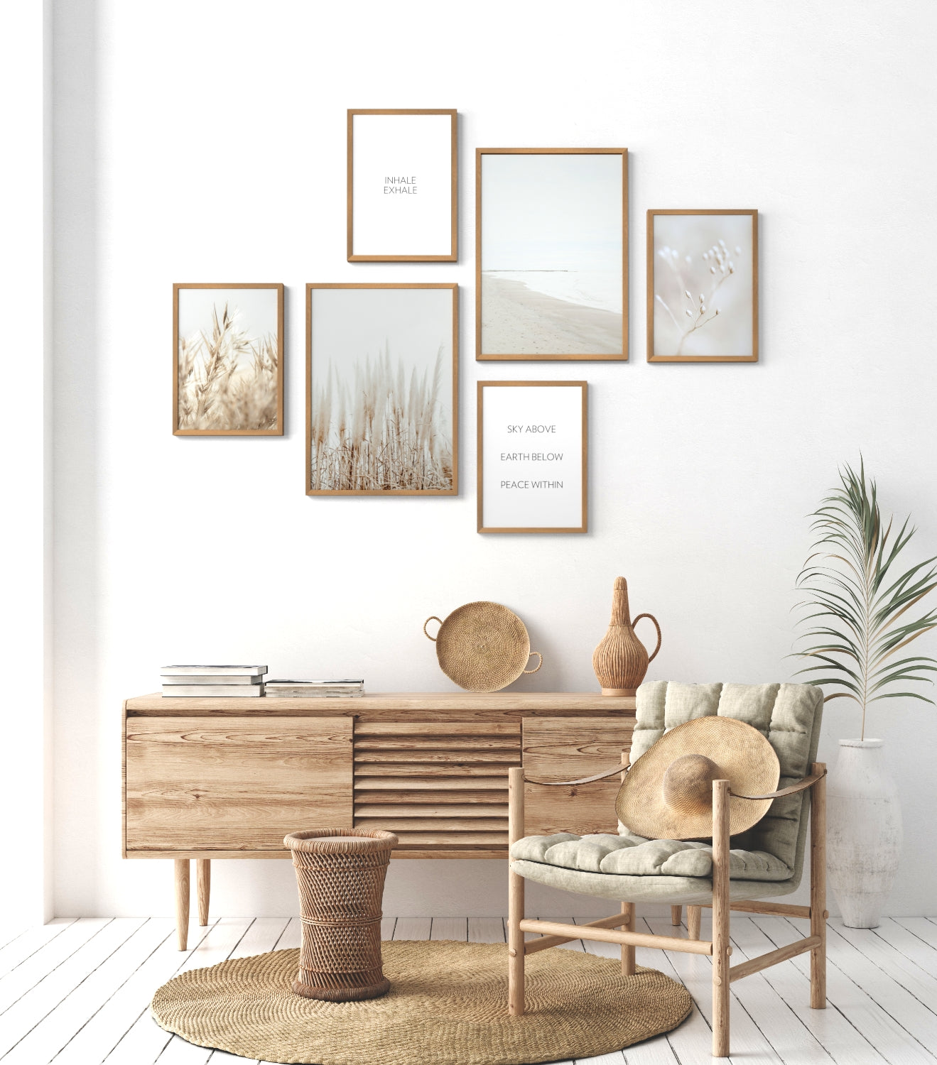 Mood Poster Set Pampas White